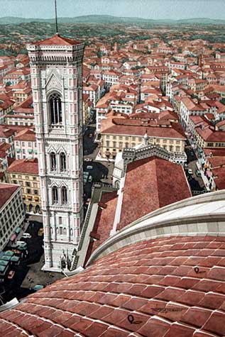 The Campanile, Florence (From the Duomo) 